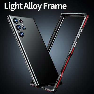 Metal Bumper Case For Samsung Galaxy S24 S23 S22 Ultra Aluminum Alloy Frame Shockproof Protector Phone Cover For Iphone 15 14 13 12 11 Pro Max