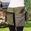 Peyily Gardening Waist Garden Apron for and Other 4 Pockets Pouch, Gardening, Carpentry, Weeding, Work, (Green)