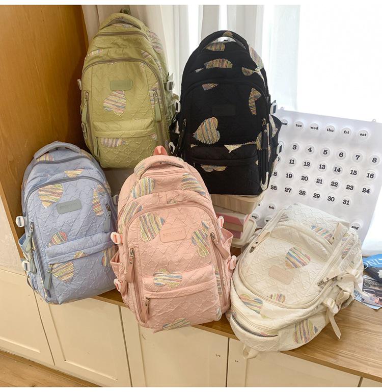 High-Capacity Soft Girl Japanese-Style College Backpack