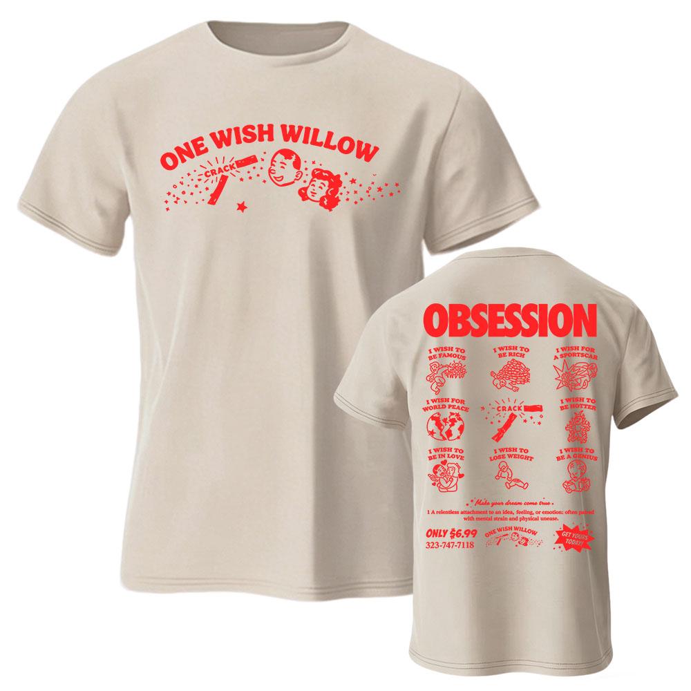 Film Obsession Ein Wunsch Weide T-Shirt Kurzarm Baumwolle Sommer Lässig T-Shirts Unisex Streetwear Mode Grafik T-Shirts