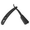 Professional Folding Straight Razor Holder Stainless Steel Beard Shaver Holder Hair Removal Tool Black