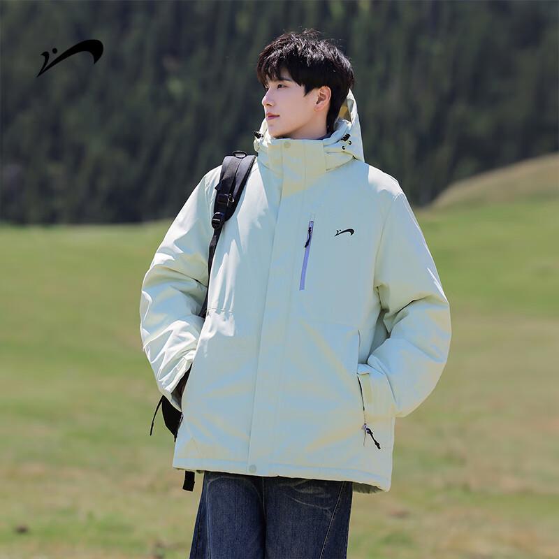 Guirenniao Men's Winter Warm Hooded Parka Jacket