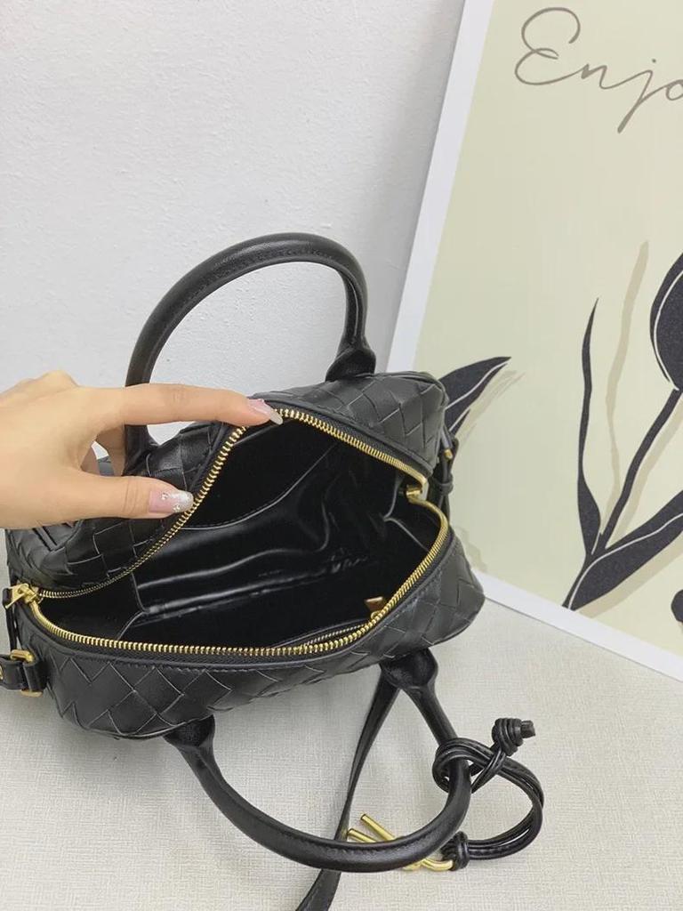 2024 Γνήσιο Δέρμα Γυναικεία Χειροποίητη Μικρή Τετράγωνη Τσάντα Κουτί - Τσάντα Χειρός, Ώμου, Messenger, Εργασίας και Στυλ Boston