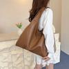 Large-capacity Commuter Tote Bag Women's Summer New Trendy Canvas Lazy Wind Casual Shoulder Armpit Bag
