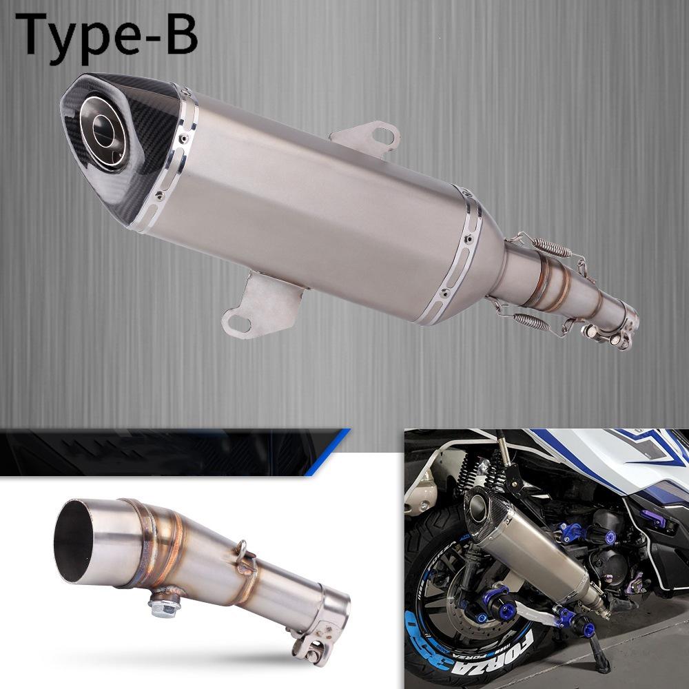 Forza350-Compatible Modified Motorcycle Exhaust Tailpipe