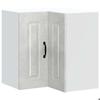 VidaXL Kalmar Corner Wall Cabinet Kitchen Concrete Grey 853621