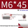 201 Stainless Steel Headless Set Screw - Flat End Socket Screw