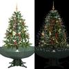 VidaXL Snowy Christmas Tree with Umbrella Base Artificial Christmas Tree Tree Christmas Decoration Living Room Sitting Room 284333