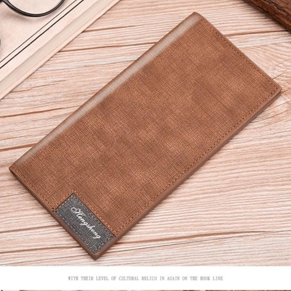 Large Capacity Business Clutch Bag Elegant ID Card Holder Fashion Male Long Zipper Wallet Gift