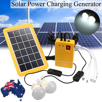 DC 12V Solárny panel Generátor LED Nabíjacie svetlo USB Nabíjačka Domáci Energetický Systém Vonkajšia Záhrada