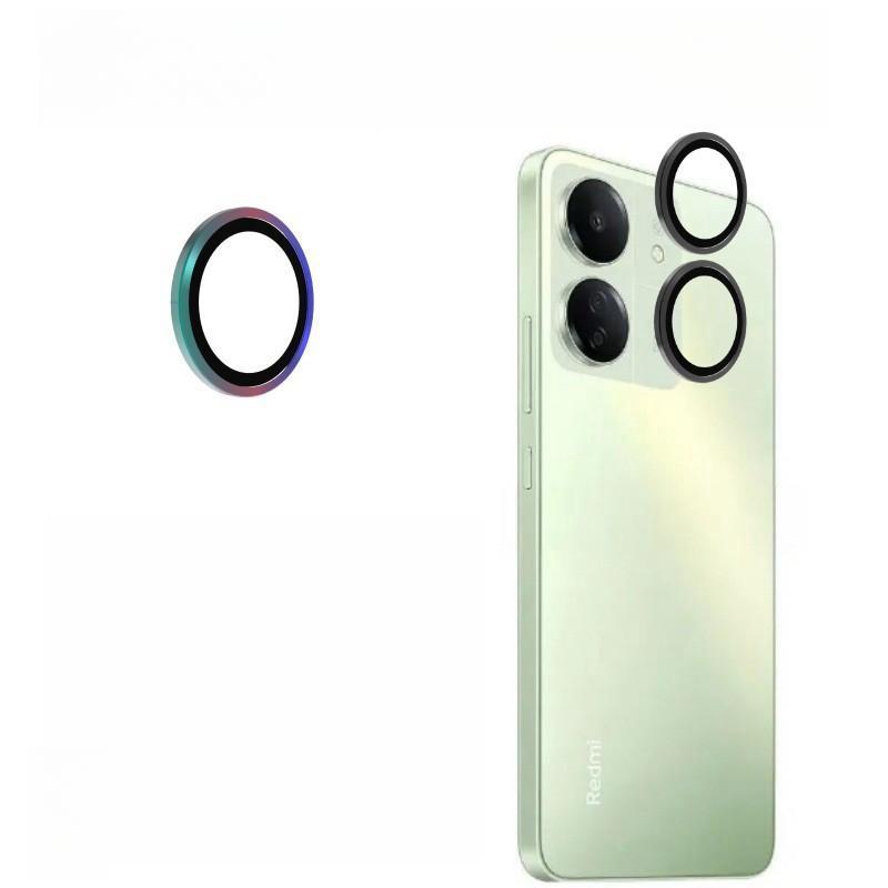 Camera Metal Ring Glass for Xiaomi Redmi 13C 5G , 13t , 13t Pro ,Poco C65 Protective Lens Screen Protector