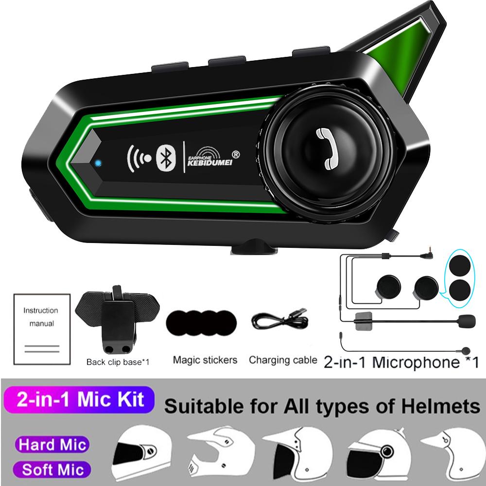 BT31 Motorcycle Helmet Headset Bluetooth Interphone Waterproof Wireless Earphone With Mic Automatic Handsfree Call Answering