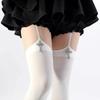 Személyiség Kereszt Dísz Női Harisnyatartó Zokni Egyszínű Vékony Combközépig Érő Lolita Anime Cosplay Gótikus Térd Fölé Érő Harisnya