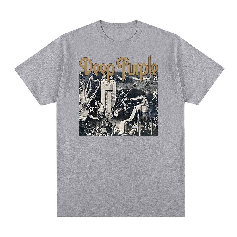 Deep Purple T-Shirt Album Machine Head Smoke Song on The Water Englische Rockband Baumwolle Herren T-Shirt Neu TEE T-SHIRT Damen Tops