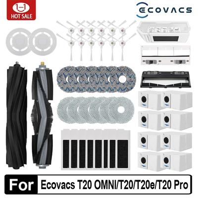 Pour aspirateur robot Ecovacs Deebot T20 OMNI T20e T20 Pro Accessoires Brosse Latérale Principale Serpillère Filtre Sac à Poussière Pièces de Rechange
