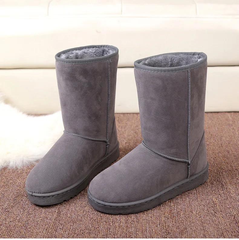 Feiern Sie Damen Hoch Winter Füllung Schwarz Stiefel Mode Schneestiefel Damen Hoher Stiefel Größe 41 Heiße Warme Schuhe Botas Mujer
