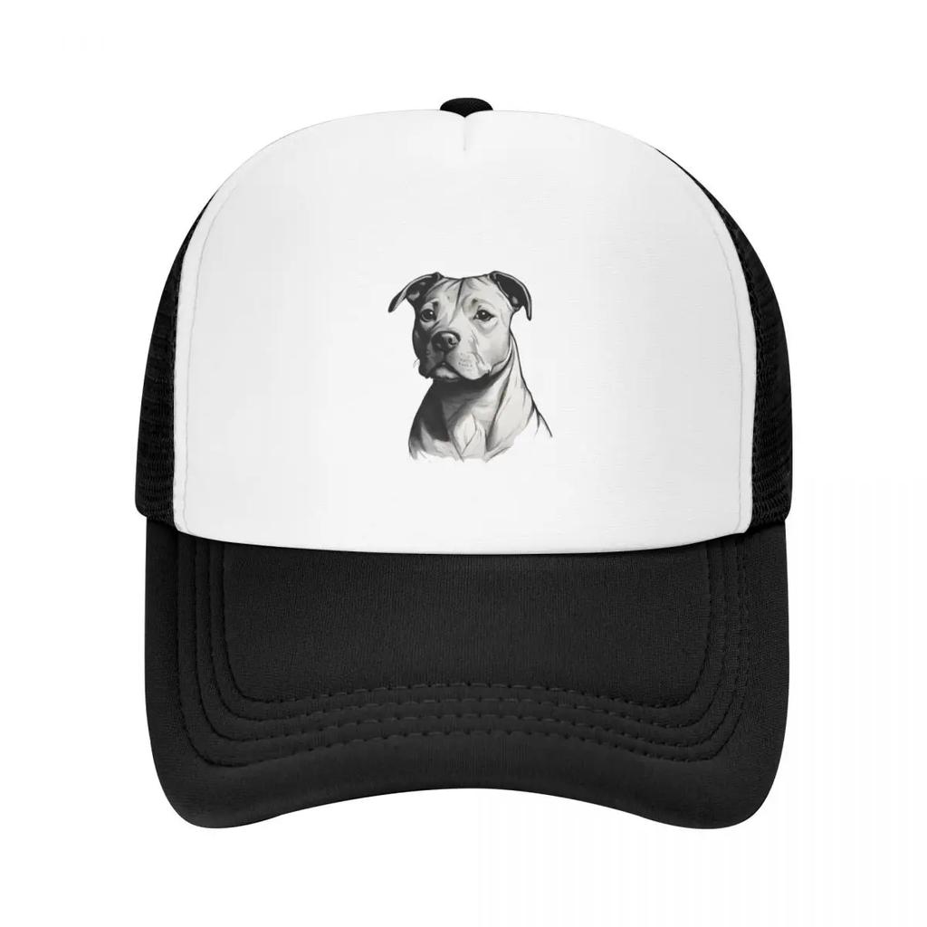 Staffy Love Baseball Cap Kids Hat Mens Big Size Hat Party Ladies Mens