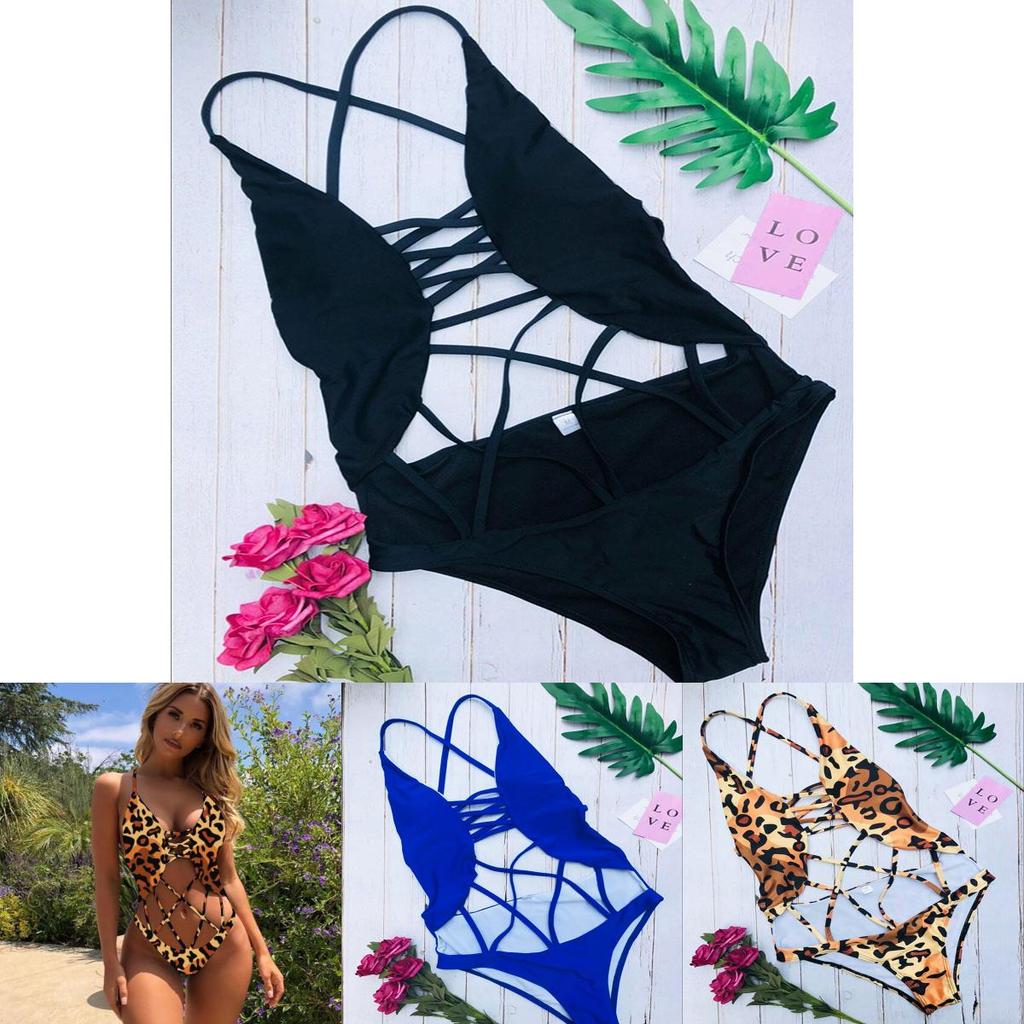 Womens One Piece Bandage Bikini Swimsuit With Push Up Design And Flattering Fit