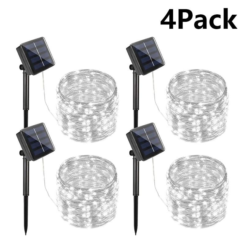 4pcs 50/100/200/300 Led Solar Fairy String Lights Christmas Lights Waterproof Outdoor Garland Solar Power Christmas for Garden