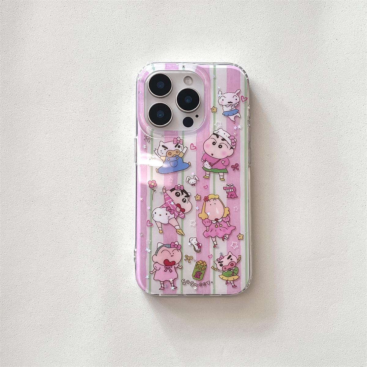 

New HelloKitty Lovely Anti-fall Cover Funda For iPhone 16 15 14 13 Pro Max - Stylish Luxury INS Korean Cute Shockproof Phone Cas For iPhone 16