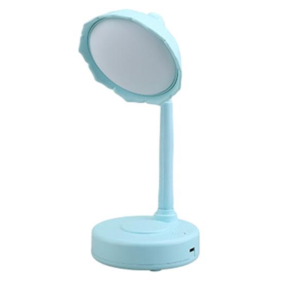 LED Desk Lamp Cute Flower Table Lamp with Adjustable Flexible Gooseneck Rechargeable Eye-Caring Night Light for Dorm Bedroom Reading