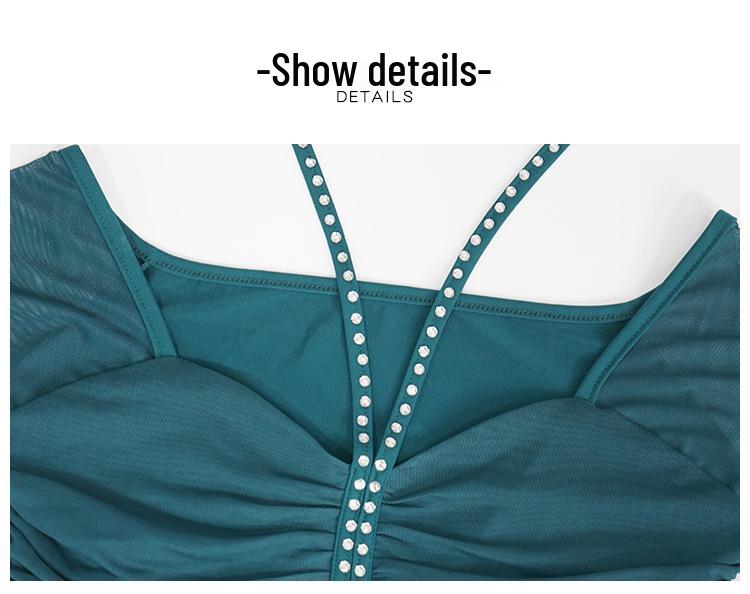 Huayu Dancewear Women's Sexy Belly Dance Practice Top for Beginners