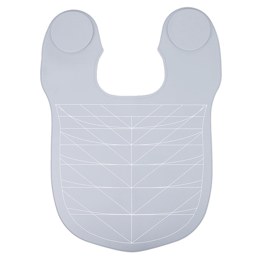 

Силиконовый воротник-накидка для стрижки волос, водонепроницаемая накидка для окрашивания волос с направляющими, резиновый воротник для защиты шеи, утяжеленный для салона, дома серый