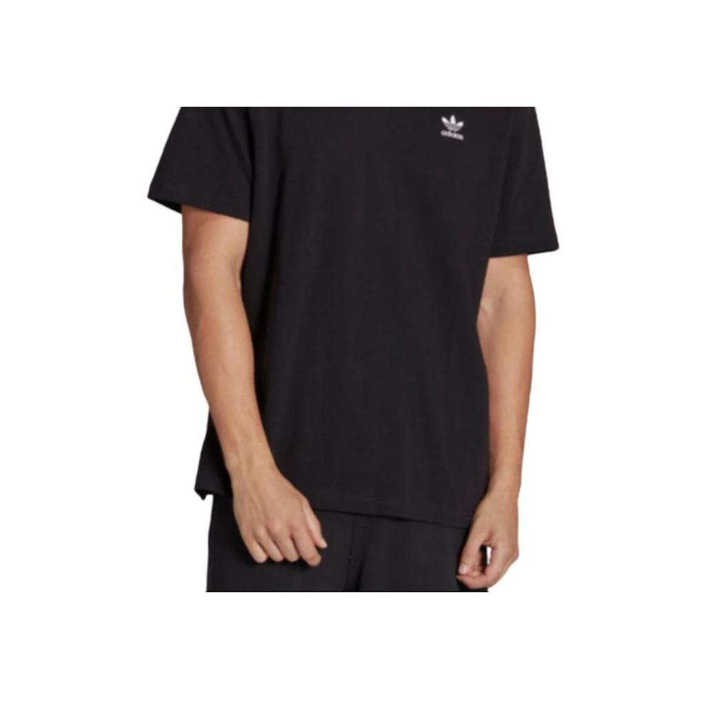Adidas Originals Adicolor Classics Trefoil Boxy Logo Print Crew Neck T-Shirt Men Tops Black IA4839