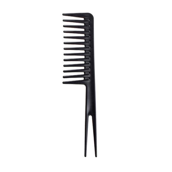 Pieptene de coafură Multifuncțional Profesional Aplicație largă Negru Retro Durată de viață Frumusețe Versatil Accesoriu lung Pieptene pentru cap cu ulei din plastic