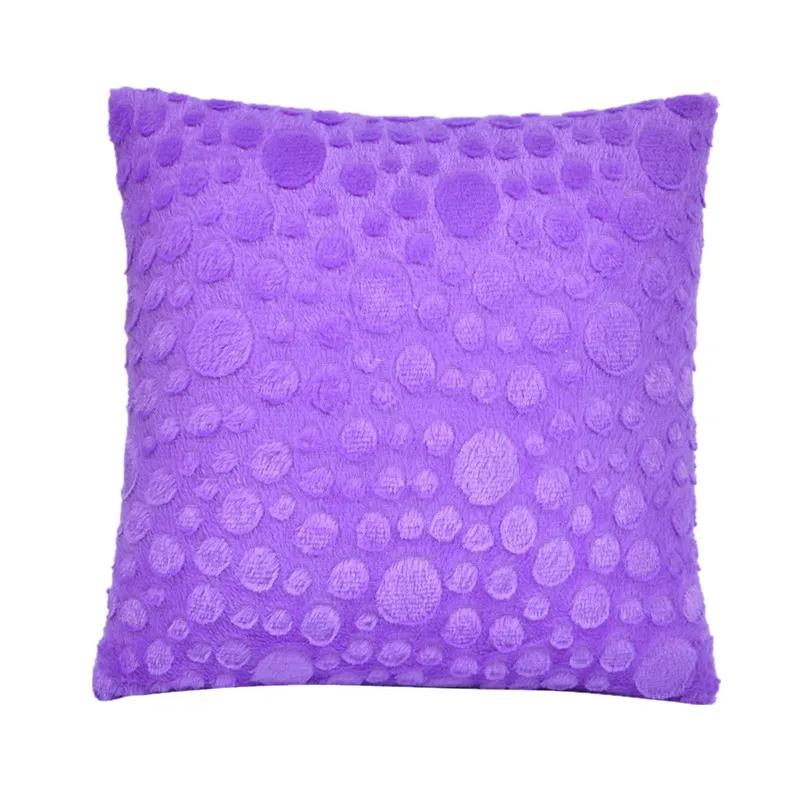 43x43cm Winter Soft Plush Square Sofa Cushion Cover Home Car Office Chairs Decoration Pillowcase