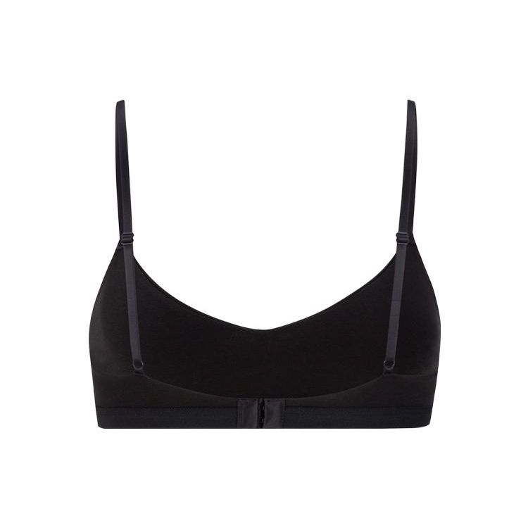 Calvin Klein Mild Jacquard Light Sports Soft Padded Wireless Bra Women Bras Space-Black QF7398AD-UB1