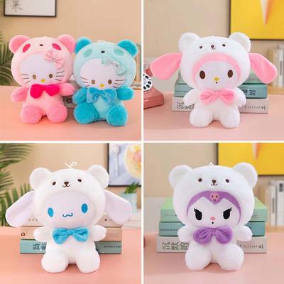 25cm Kawaii Sanrio Plüschtier Puppe Spielzeug Hello Kitty Cinnamonroll Kuromi Stofftier Plüschpuppen Niedliche Spielzeuge Kinder Geburtstagsgeschenke