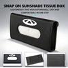 Car Tissue Box Leather Sunshade Plate Tissue Box Storage Decoration Accessories For Chery Tiggo 2 8 7 Pro T11 Arrizo 6 3 5