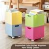 with Pulley Wheels Book Sorting Box Stackable Storage Organizer Clothes Storage Box  Student Desk