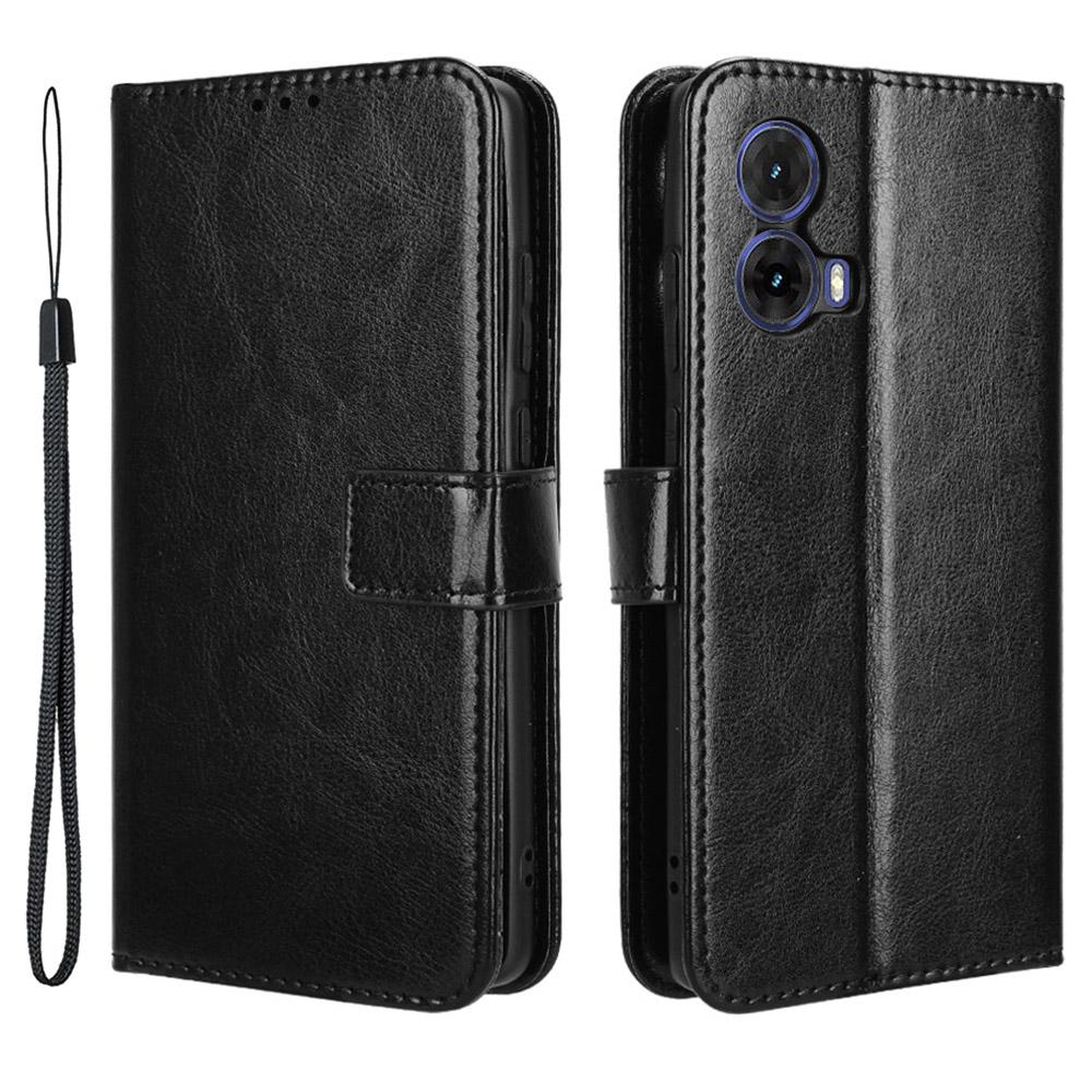 For Motorola Moto G85 5G/S50 Neo 5G Case Crazy Horse Texture Leather Flip Phone Cover