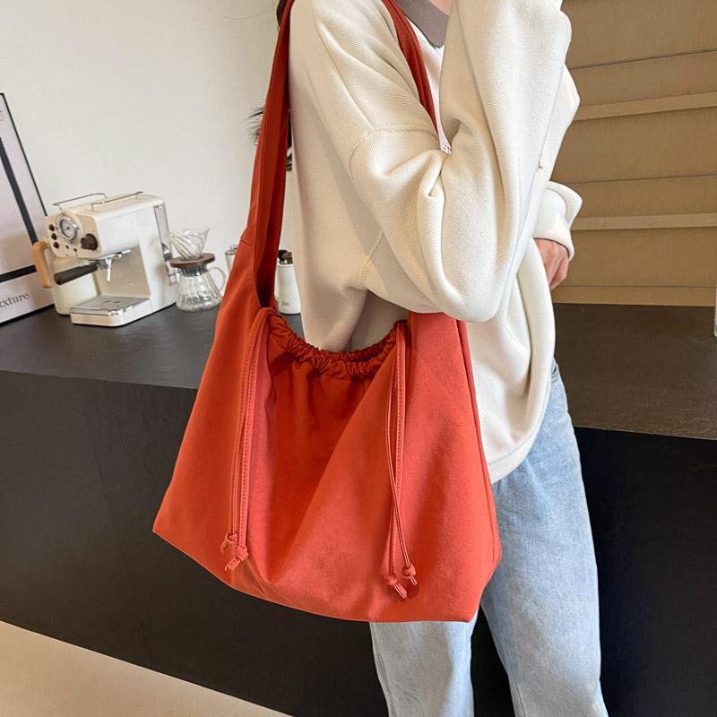 Geantă ușoară de umăr de damă, de culoare solidă, geantă impermeabilă pentru subrat