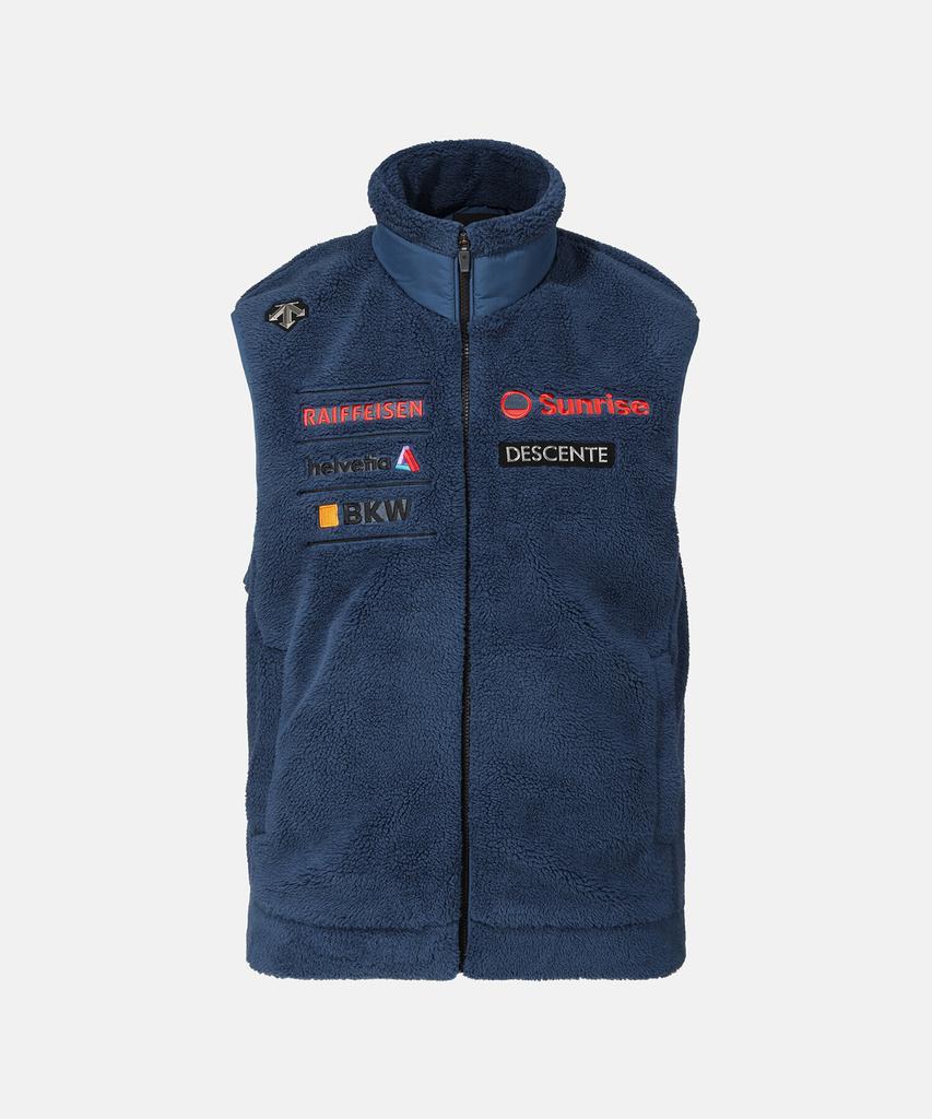 Descente Swiss Ski Sherpa Fleece Vest Navy (Sq423Sveo2)