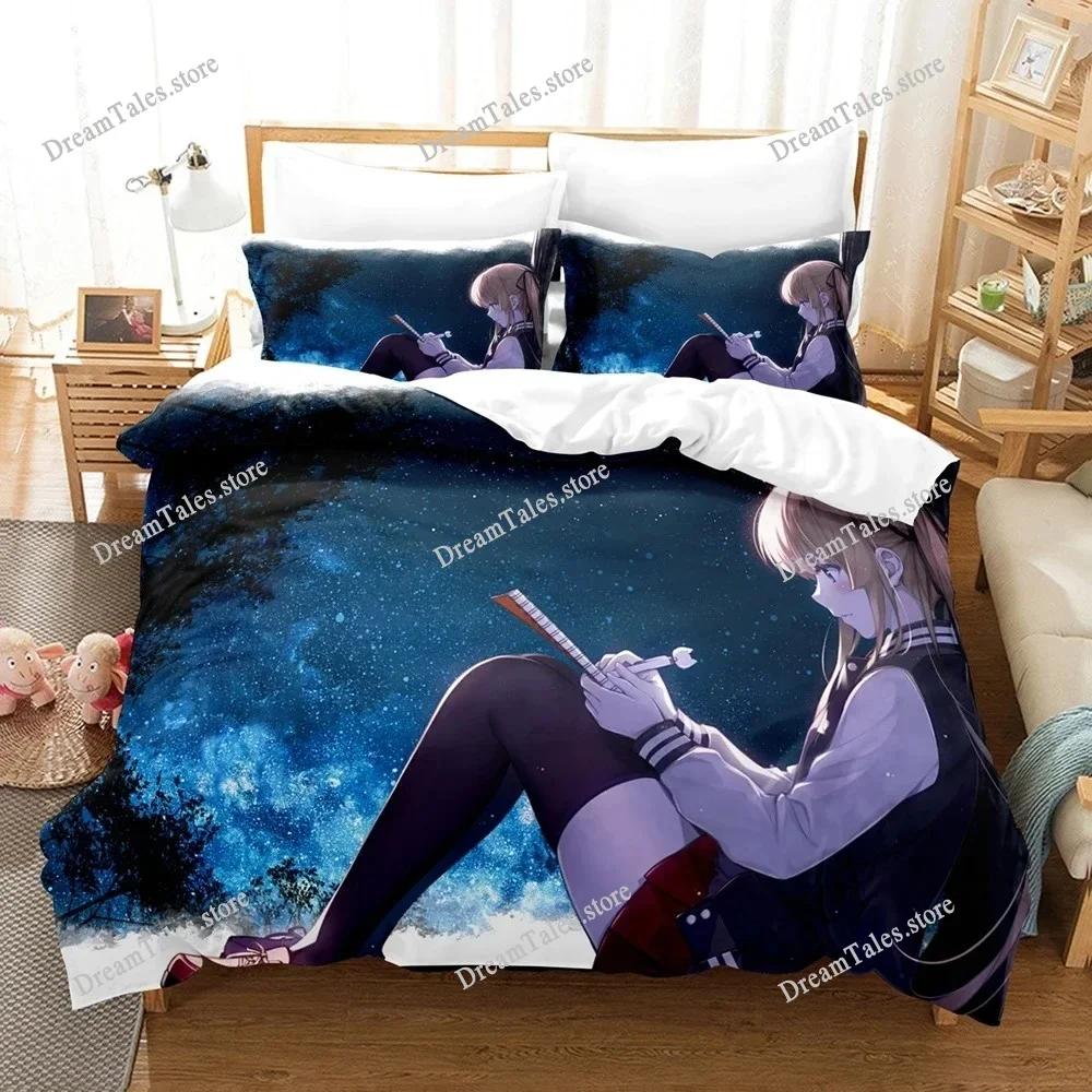 3D Printed Anime Saekano Megumi Eriri Bedding Set Duvet Cover Bedroom Comforter Single Twin King _Size Quilt Cover Home Textiles