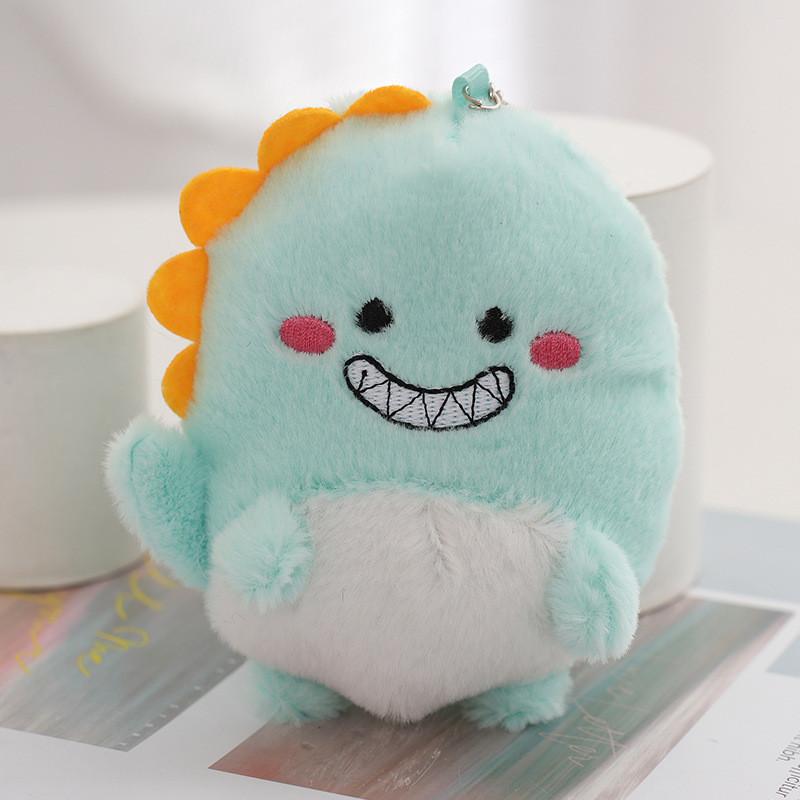 Adorable Cartoon Dinosaur Plush Keychain Cute Bag Decoration Stuffed Dinosaur Gift Wholesale