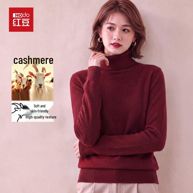 Women's 100% Cashmere Turtleneck Pullover Sweater