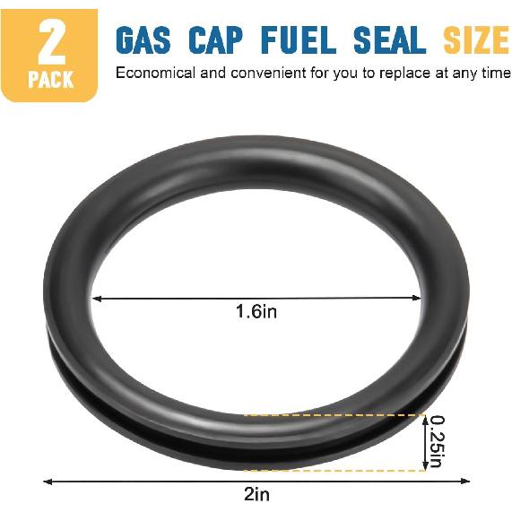 Fuel Seal Gasket Replacement, Fuel Cap Gasket Seal Fit Most Caps Used Betwee