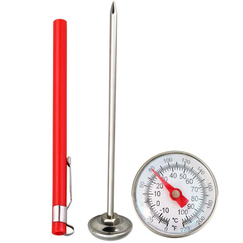 Household Bimetallic Food Thermometer Probe Type Kitchen Milk Coffee Stainless Steel Food Baking Probe Thermometer sets
