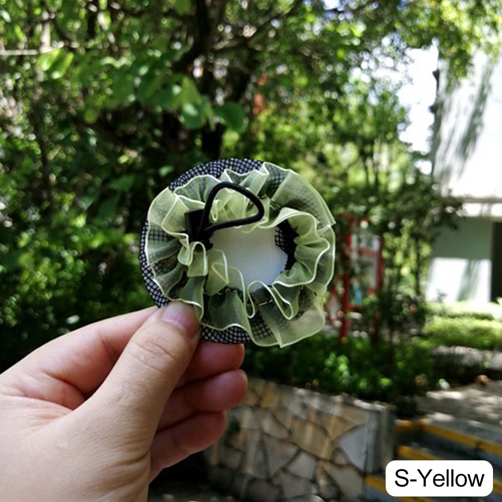 Dot Girl Damen Duttbezug Haarnetz Latein Ballett Tanz Eiskunstlauf Häkel-Snoods Haarschmuck