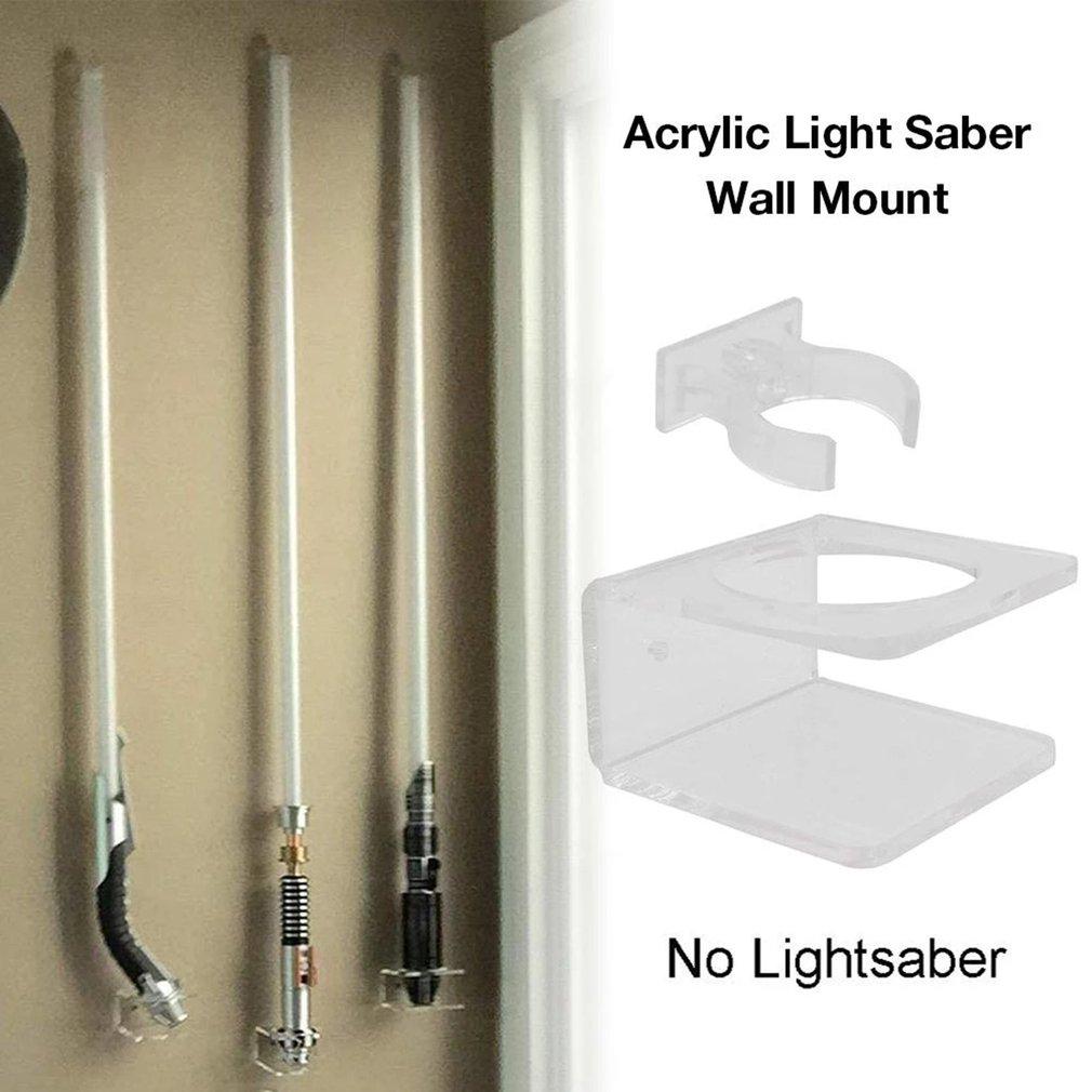 Acrylic Clear Light Saber Stand Wall Mount Storage Rack With Screws For Star Planet Lightsaber Display