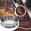 Coffee Dosing Ring, Espresso Dosing Coffee Funnel, Replacement Coffee Dosing Ring, Stainless Steel Espresso Machine Accessory (Silver-53mm)