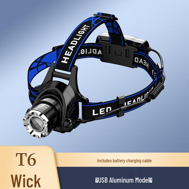 UOSU V9T6 Rechargeable Outdoor Fishing Headlamp