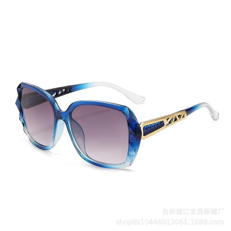 Large Frame Sunglasses Women'S Uv Protection Sunglasses Round Face Driving Glasses Women