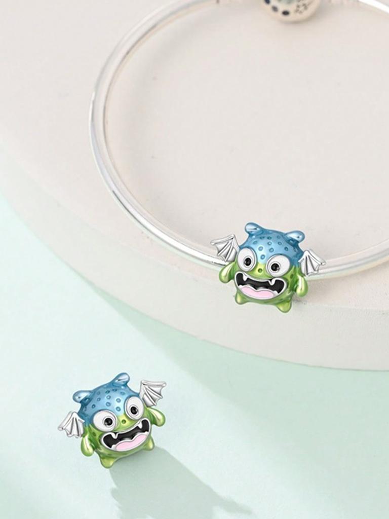 Copper Plated Original Charms Cute Little Monster Beads Fit Bracelet Women'S Jewelry Gift