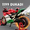 Simulation Spray 1:9 Ducati 1199 Super Motorcycle Alloy Model Diecast Collection Miniature Voiture Gift for Boyfriend Home Decor