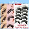 Multipack 5 Pairs Mink Hair False Eyelashes Wispy Fluffy Long Natural Lashes Eye